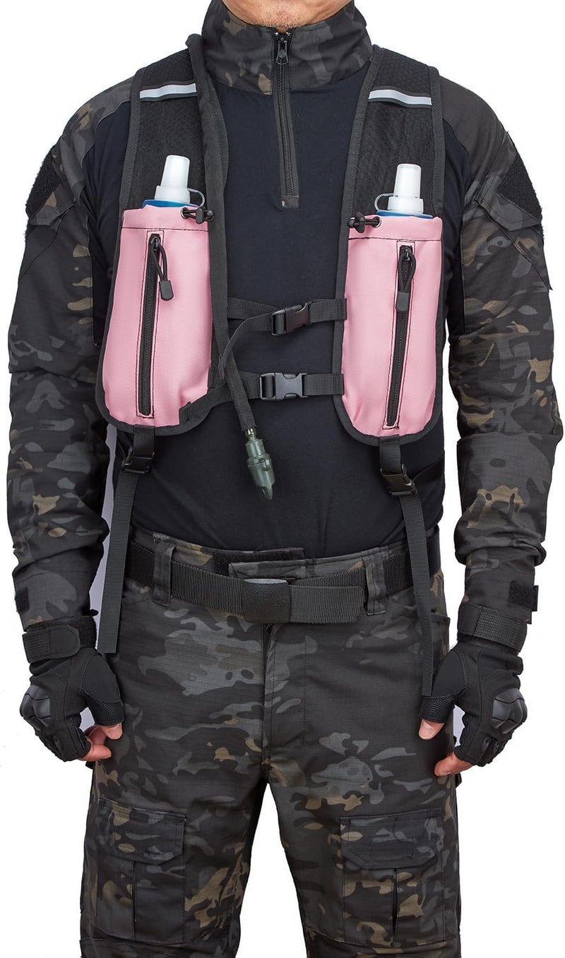 ATBP Running Hydration Vest Pack Tactical 3L Water Bladder Backpack Bag for Cycling Marathon Hiking Daypack Men & Women - Image 4